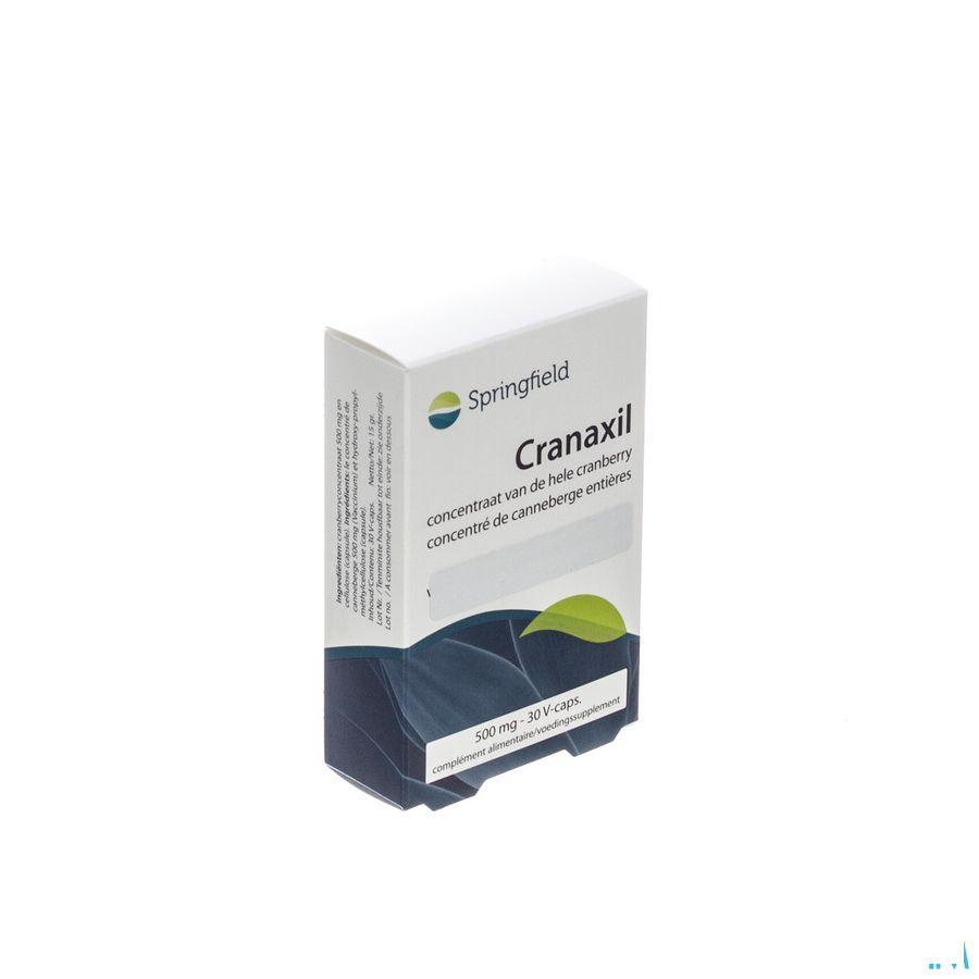Cranaxil Cranberryconc. 500 mg Springfield Capsule 30  -  Springfield Nutraceuticals