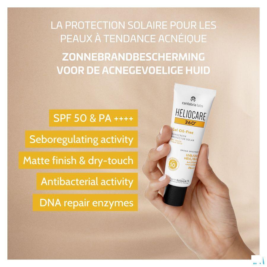 Heliocare 360 Gel Oil Free Ip50 Tube 50 ml  -  Hdp Medical Int.