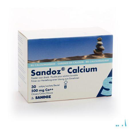 Sandoz Calcium Pulv Sach 30X500 mg