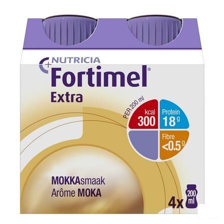Fortimel Extra Mokka 4x200 ml 2401503  -  Nutricia