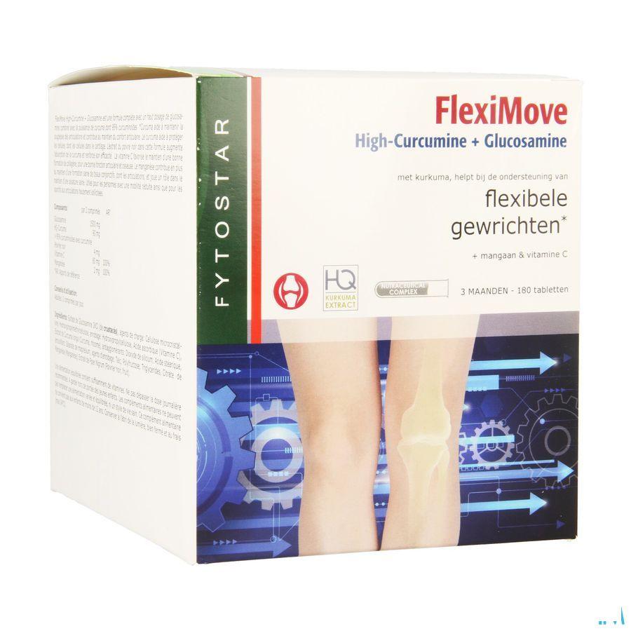 Fytostar Flexi Move Curcumine + Glucosam. Tabletten 180  -  Ocebio