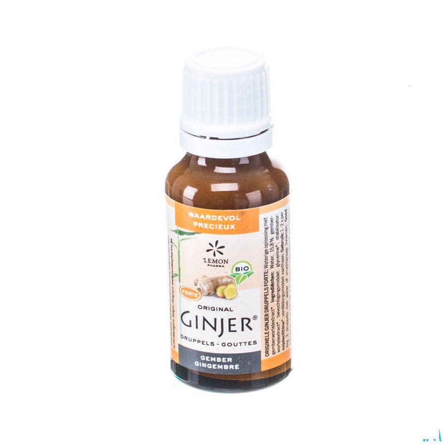 Ginjer Original Forte Druppels 20 ml - Lemon Pharma  -  Eureka Pharma