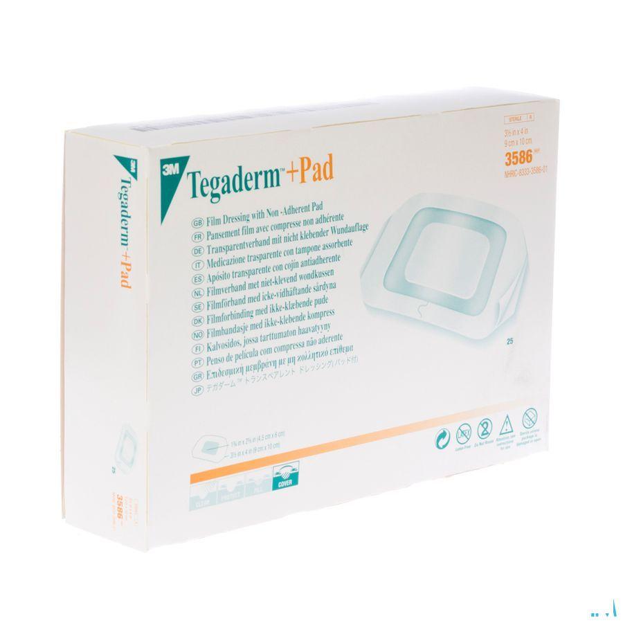 Tegaderm + Pad 3m Transp Steril 9cmx10cm 25 3586  -  3M