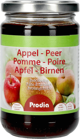 Prodia Broodbeleg Appel-peer 320 gr 4894  -  Revogan