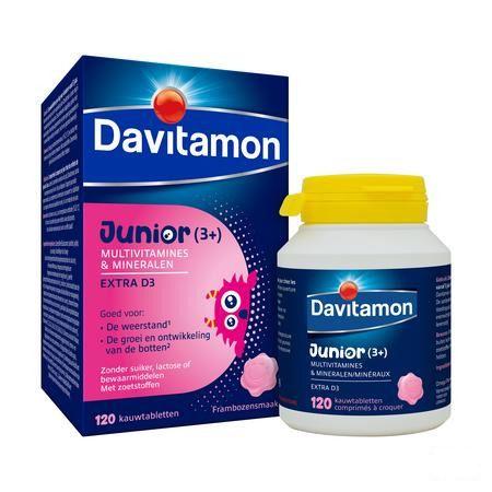 Davitamon Junior Framboos V1 Tabletten 120