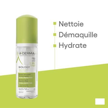 Aderma Biology Reinigingsschuim Hyd.Bescherm 150 ml