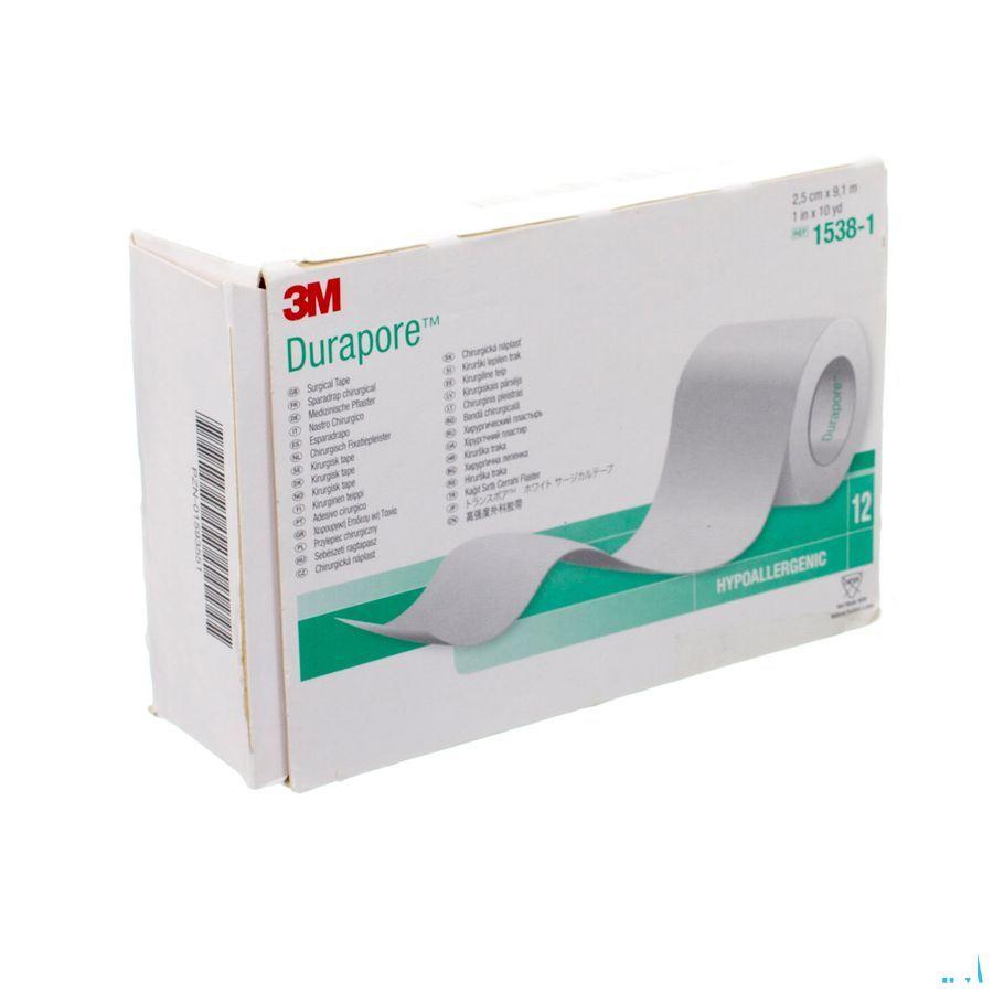 Durapore Pleister Kunstzijde 25mmx9m 12 1538/1  -  3M