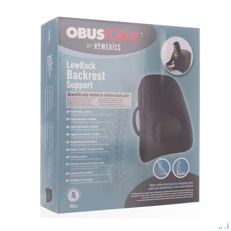 Obusforme Lowback Zwart Met Lendensteun