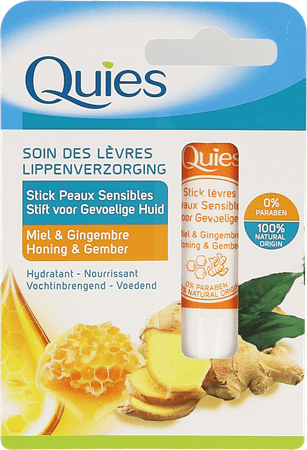 Quies Stick Levres Peau Sensible Miel&gingembre  -  Quies