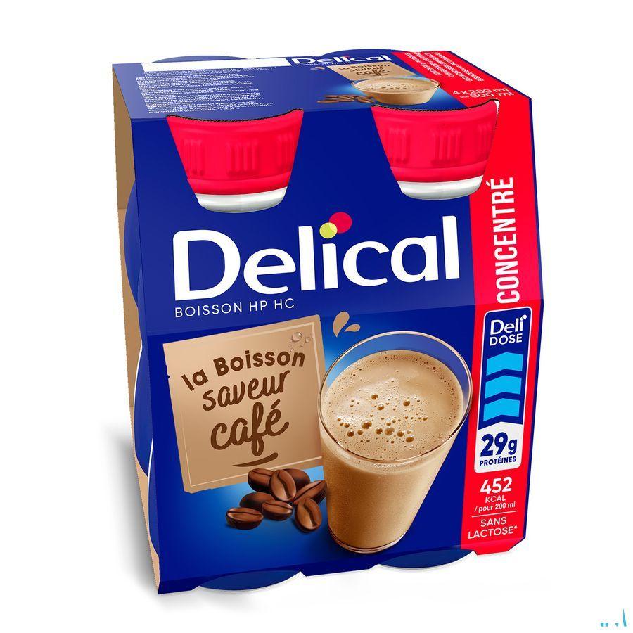 Delical Geconcentr. Koffie 4x200 ml  -  Bs Nutrition