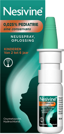 Nesivine 0,025% Sine Conserv Ped Spray Nas 10 ml