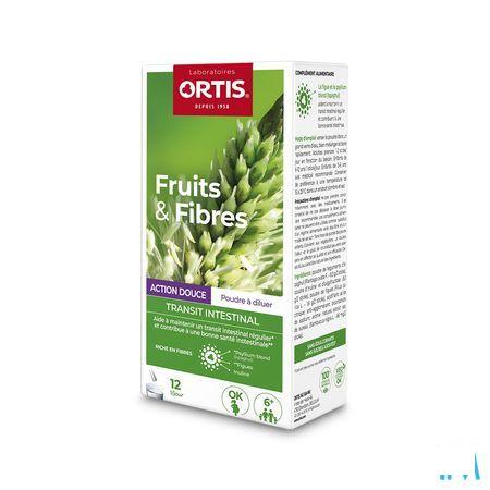 Ortis Vruchten & Vezels Milde Werking Sticks12X10 g