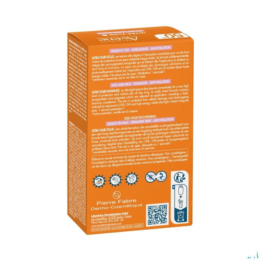 Avene Zon Spf50+ Ultra Fluid Eclat Radiance 50 ml