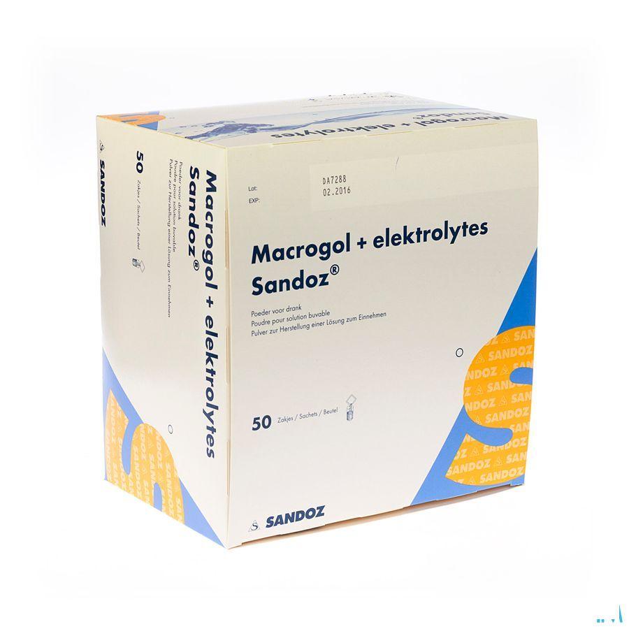 Macrogol + Electr Sandoz Pulv Gout Citron 50x13,7g 