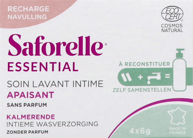 Saforelle Essent. Verzach.Int.Wasopl.Pdr Navul.4 x 6G