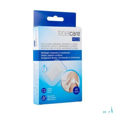 Febelcare Med3 Pans. Adh. Ster. Wtp 7X5Cm 5