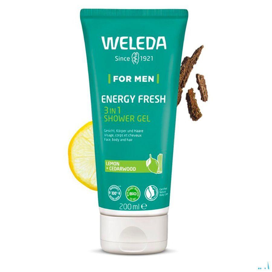 Weleda Men Energy Fresh 3En1 Gel Douche Tube 200 ml