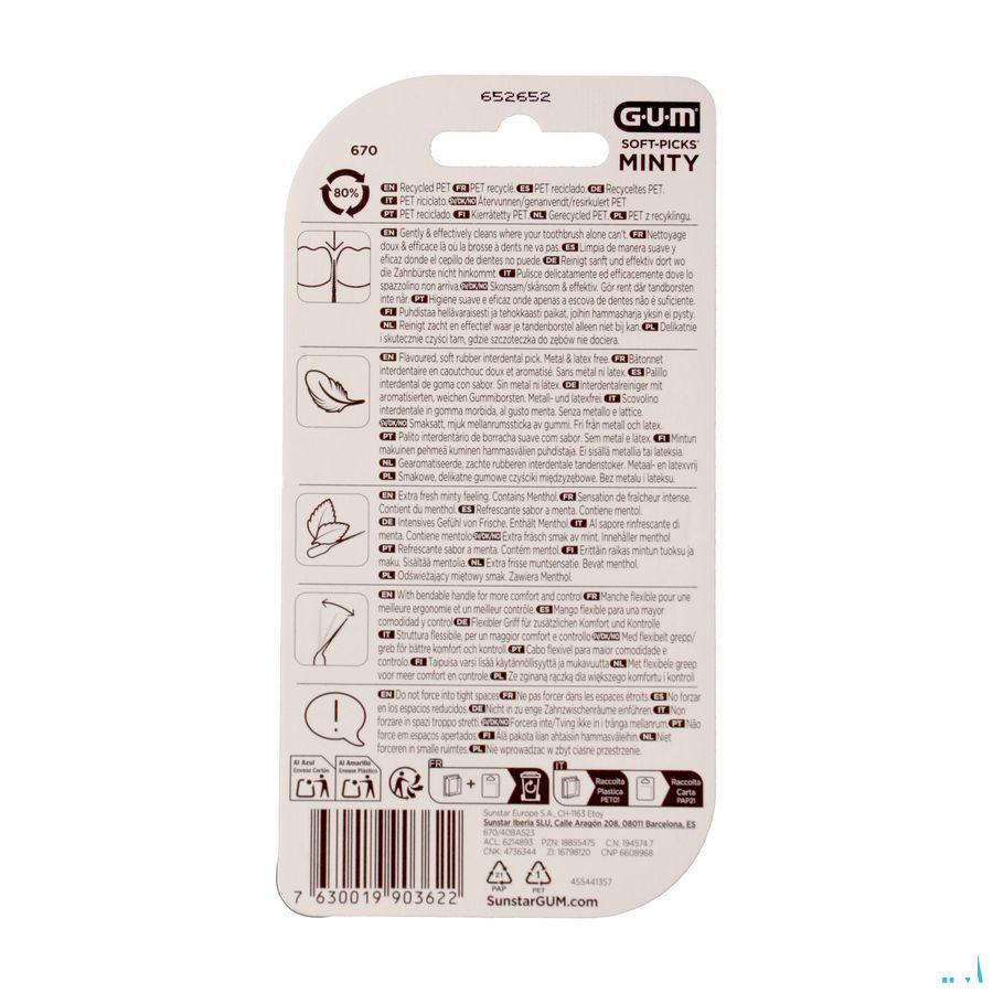 Gum Soft Picks Minty Medium 40