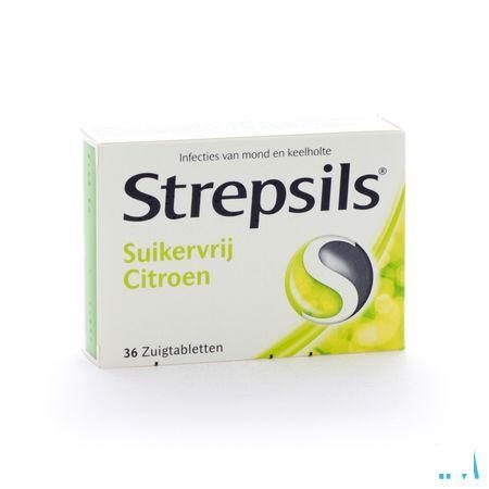 Strepsils Sans Sucre Citron Pastille 36