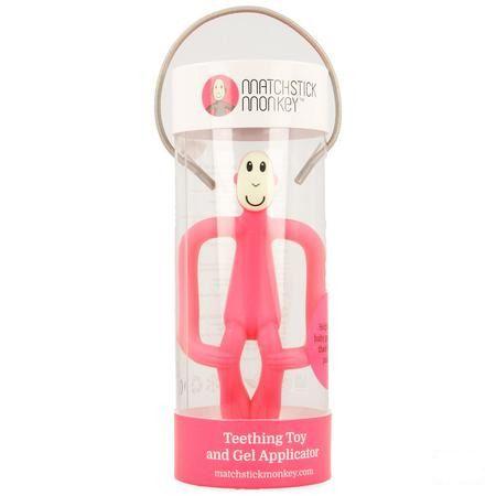 Matchstick Monkey Bijtring Roze  -  Bomedys