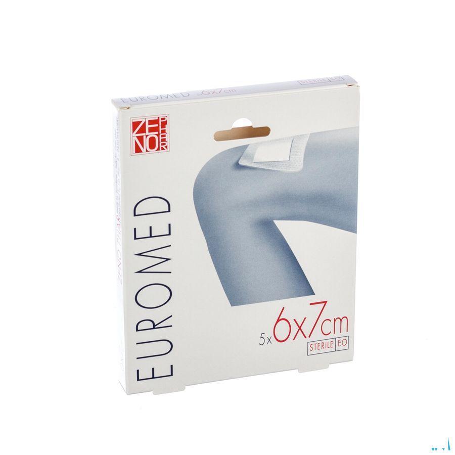 Euromed 6x 7cm 5 Eilandpleister Adhesive Steriel  -  I.D. Phar