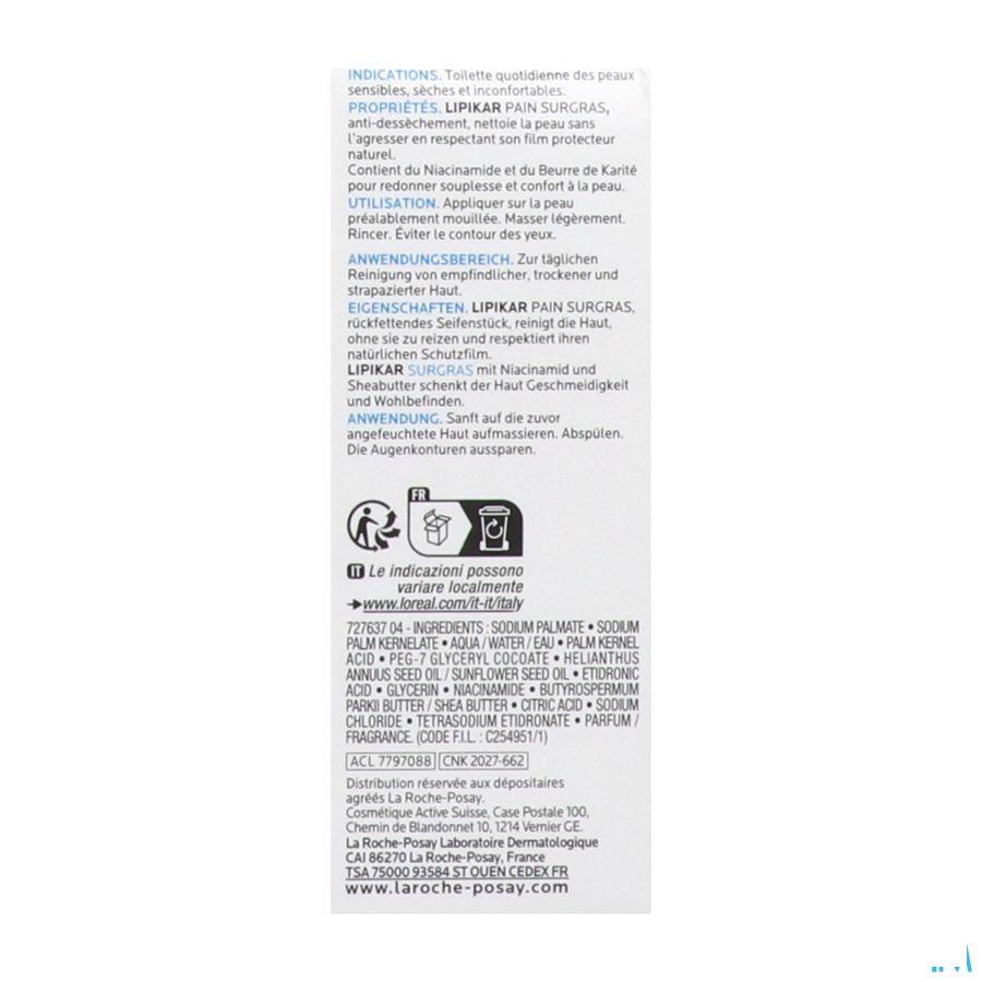 Lipikar Overvet Wasstuk 150 gr  -  La Roche-Posay