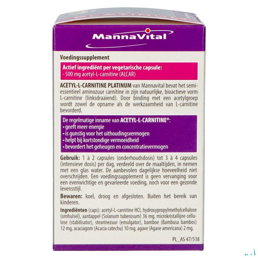 Mannavital Acetyl L-Carnitine Platinum V-Caps 60