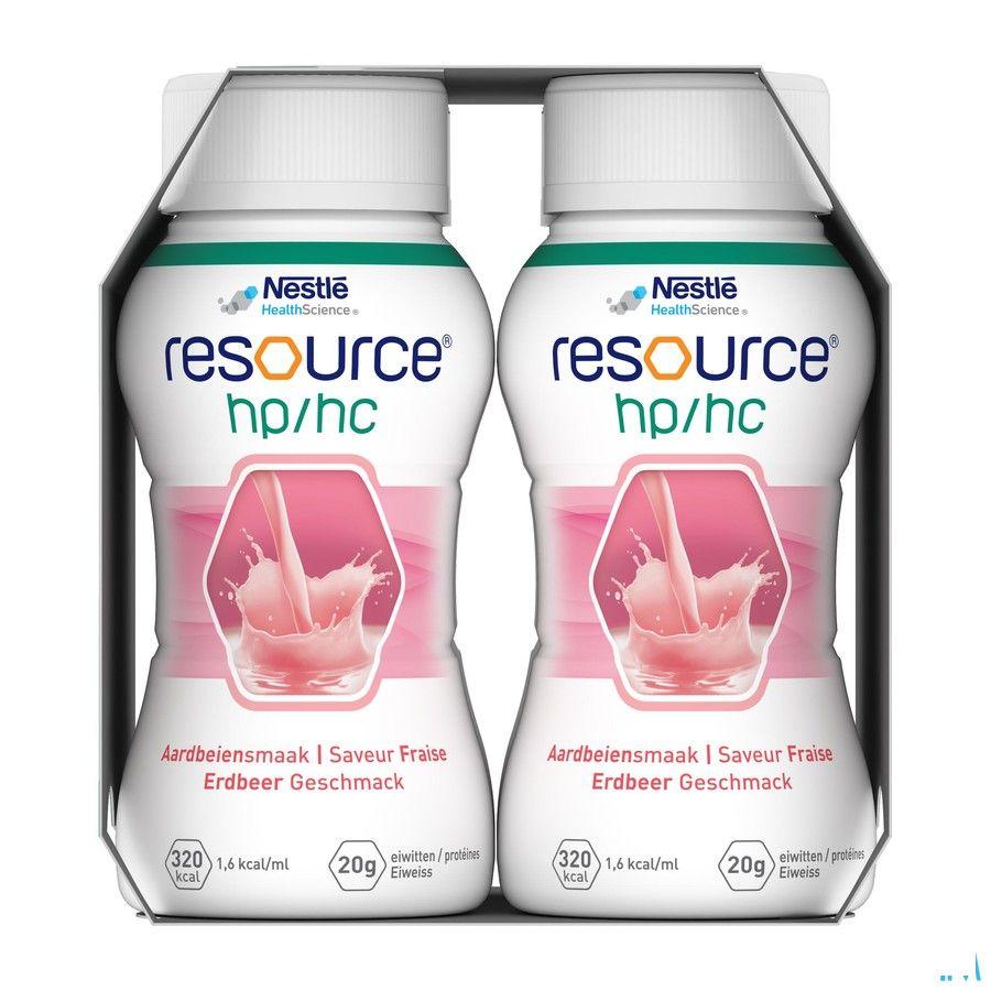 Resource Hp Hc Aardbei Fles 4x200 ml  -  Nestle
