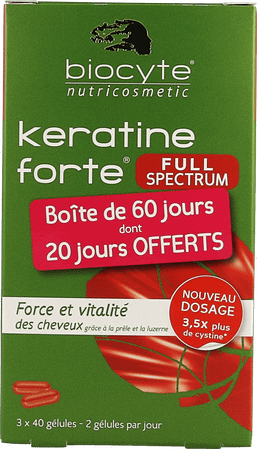 Biocyte Keratine Forte Full Spectrum Capsule 120  -  Biocyte