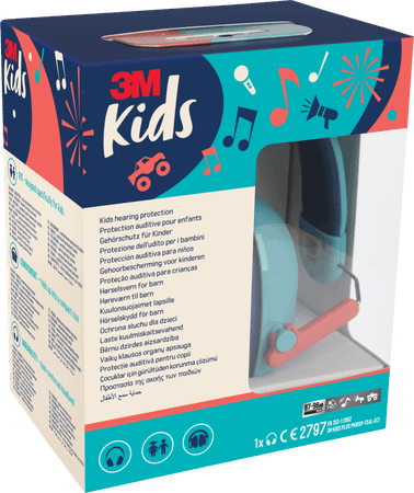 3M Kids Plus Gehoorbesch. Oorkap Kind Groenblauw