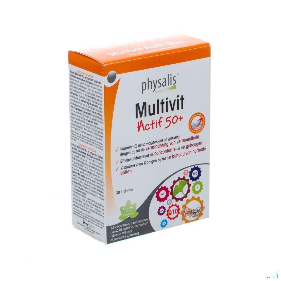 Physalis Multivit Actif 50 + Comprimes 30 P10322  -  Keypharm