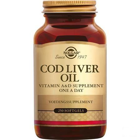 Solgar Cod Liver Oil (levertraan) Softgel 250  -  Solgar Vitamins