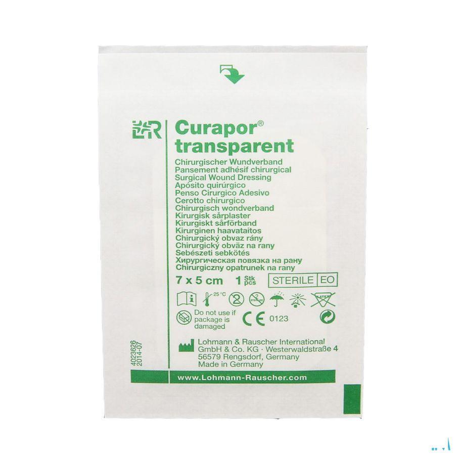 Curapor Transparant Steriel 7cmx 5cm 50 13101  -  Lohmann & Rauscher