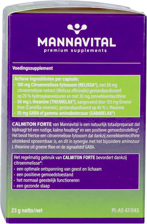 Mannavital Calmiton forte - 60 V-caps