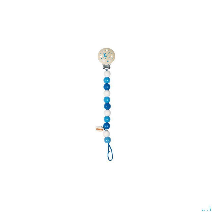 Heimess Fopspeenketting Hout Blauw H9216  -  Bomedys