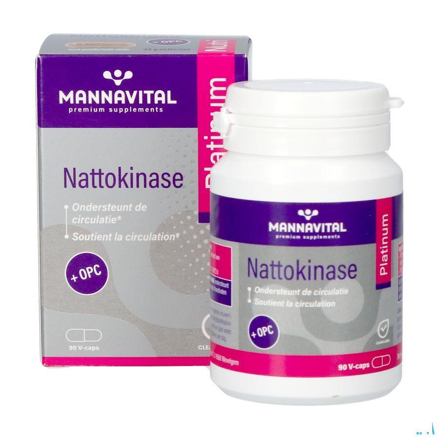Mannavital Nattokinase Platinum + OPC V-Caps 90