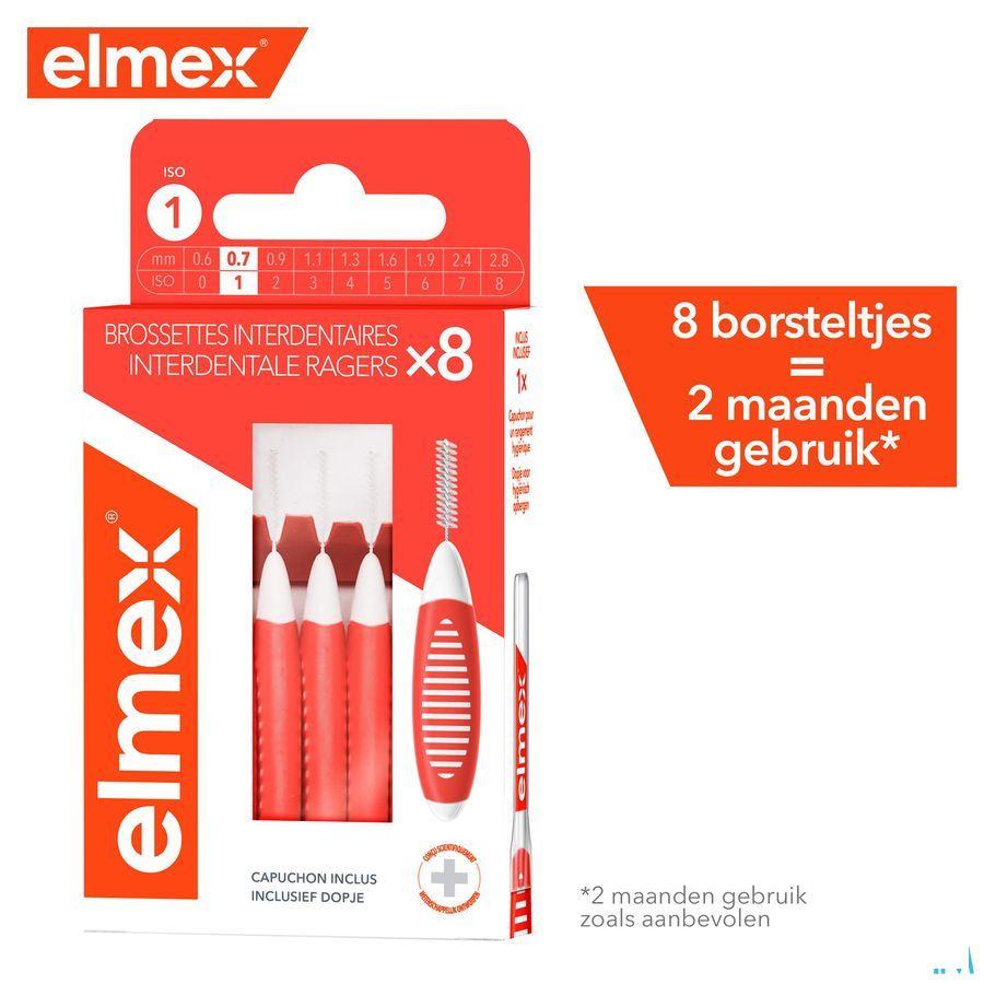 Elmex Set Interdentale Borsteltjes Iso 1 0,7Mm 8