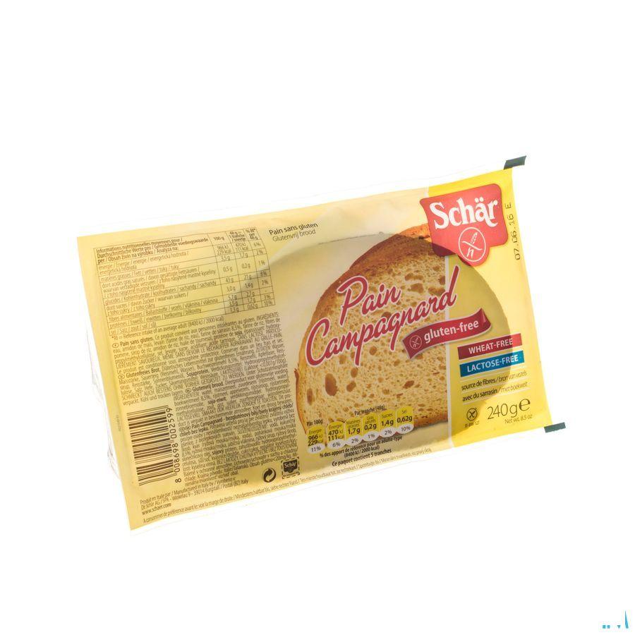 Schar Pain Campagnard Tranche 240 gr 6575  -  Revogan