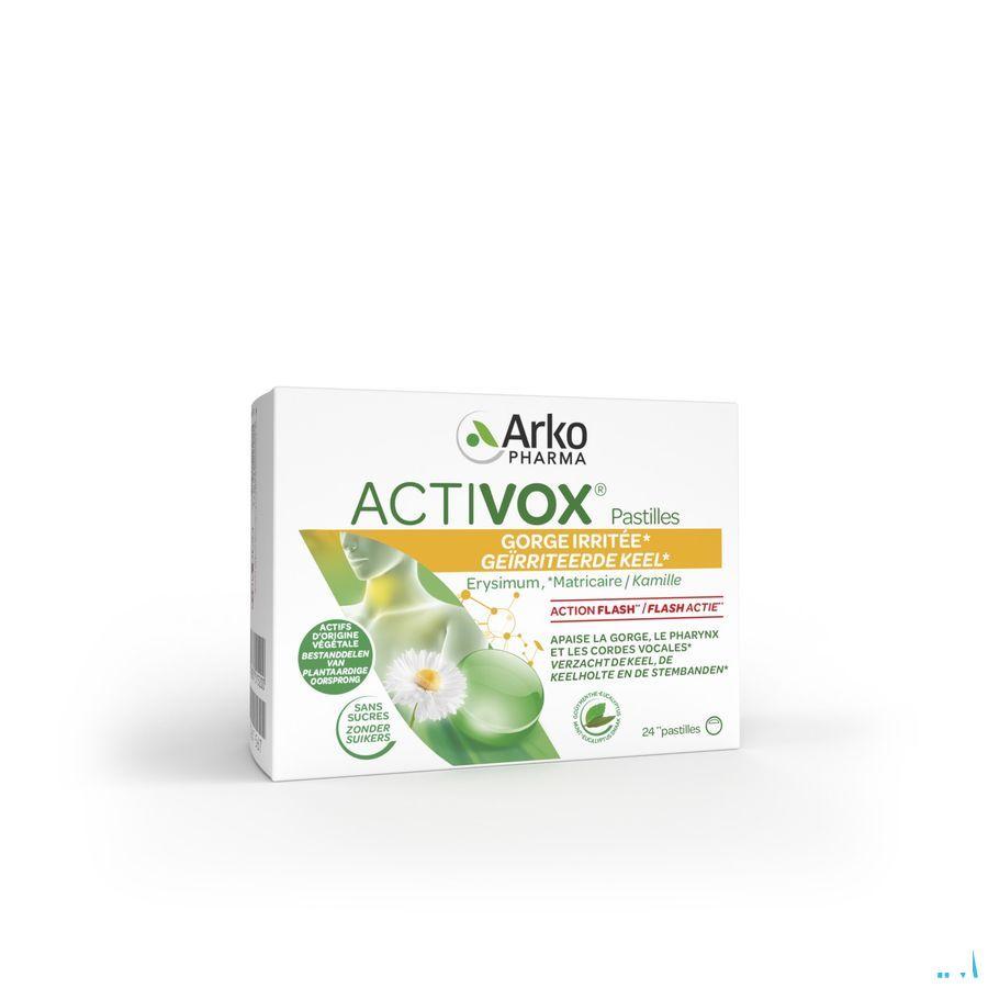 Activox Adoucis. Gorge Menthe-eucalyptus Pastille 24  -  Arkopharma