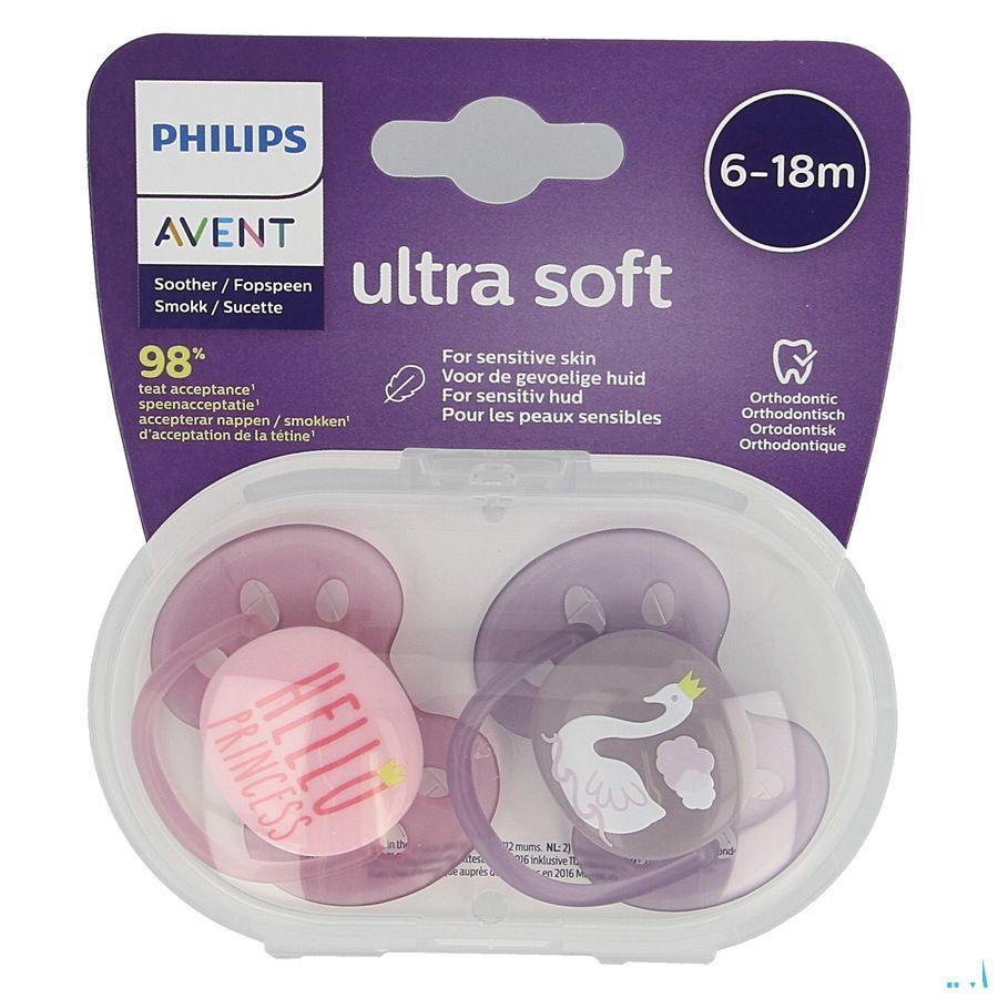 Philips Avent Fopspeen 6M+ Sofr Girl  -  Bomedys