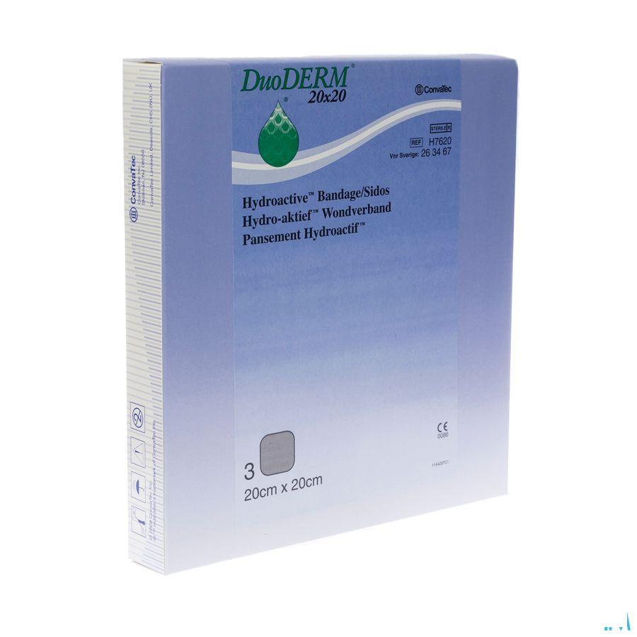 Duoderm Hydroact 20x20cm 3st H7620  -  Convatec
