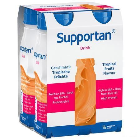 Supportan Fruits Tropicaux Flacon 4x200 ml 7019601  -  Fresenius