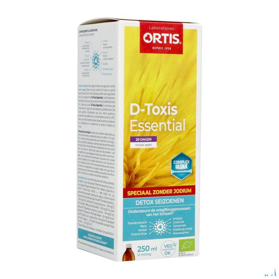 D Toxis Essential Zonder Iodium Appel Bio 250 ml