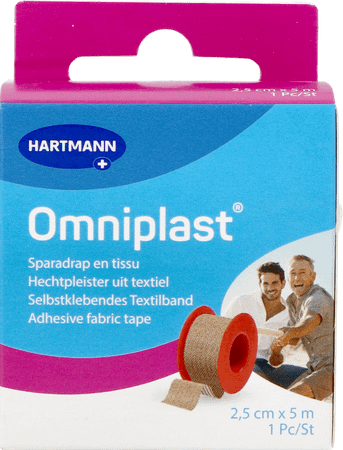 Omniplast 2,5cmx5m 1 P/s  -  Hartmann