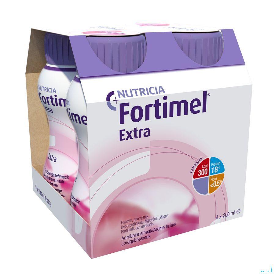 Fortimel Extra Fraise 4x200 ml 2401487  -  Nutricia