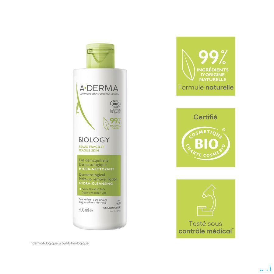 Aderma Biology Micellaire Melk Dermatolog. 400 ml  -  Aderma Aderma Biology Micellaire Melk Dermatolog. 400 ml  -  Aderma