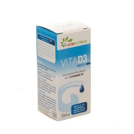 Vita D3 1000UI Vitanutrics Druppels 15 ml 
