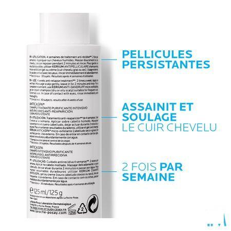 Kerium Ds Shampoo Cure Antipell Intensif 125 ml  -  La Roche-Posay