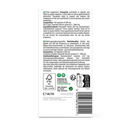 Fenegriek Bio Capsule 120x230 mg