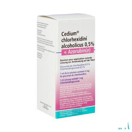 Cedium Chlorhexidini Gluc Alc 0,5% 125 ml + azorubine